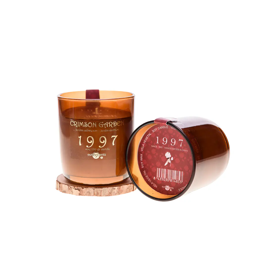 Vela Vegetal Crimson Garden Euroscents Disponible en dos Formatos 100 / 280 g  1