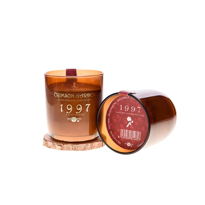 Vela Vegetal Crimson Garden Euroscents Disponible en dos Formatos 100 / 280 g  1