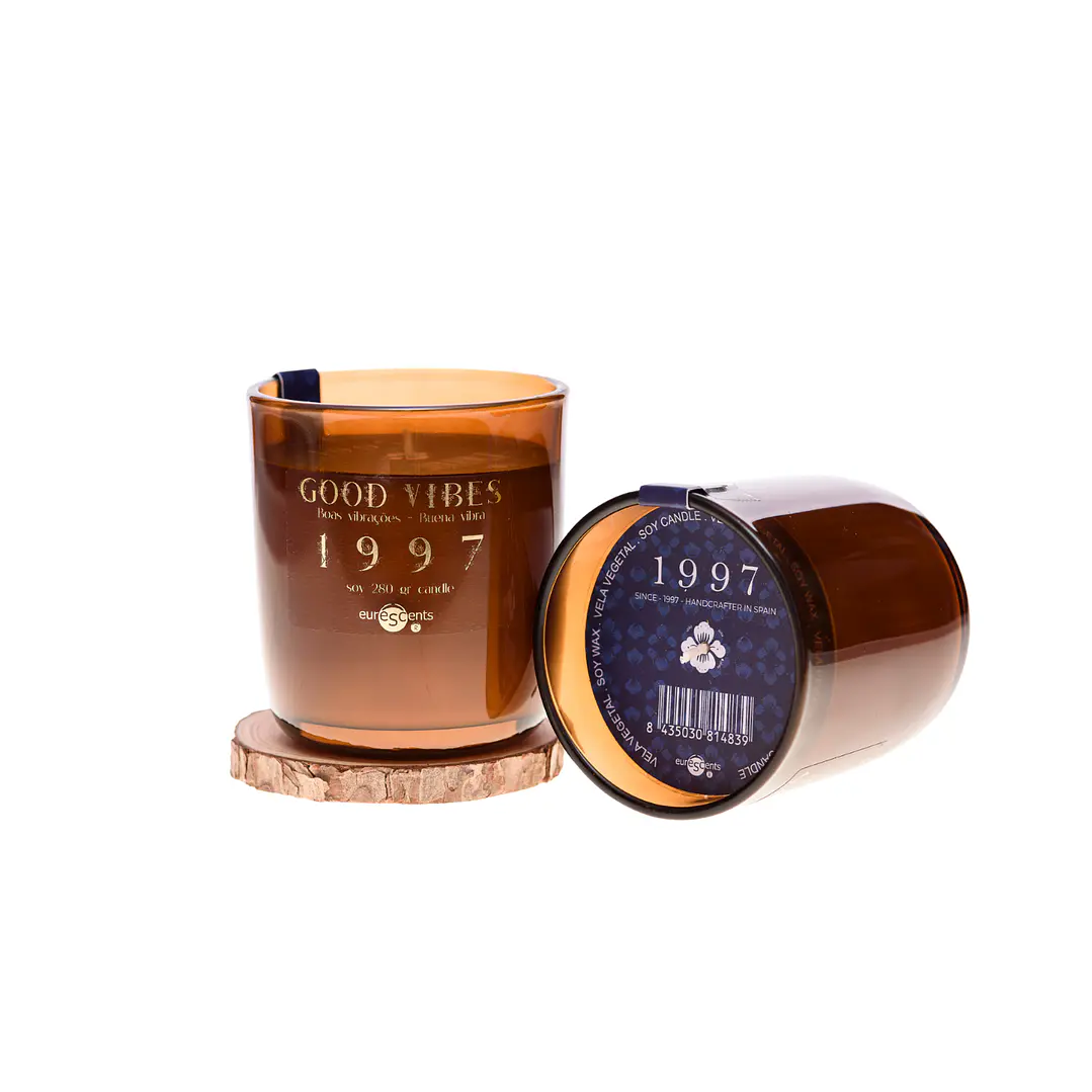Vela Vegetal Good Vibes Euroscents Disponible en dos Formatos 100 / 280 g  1
