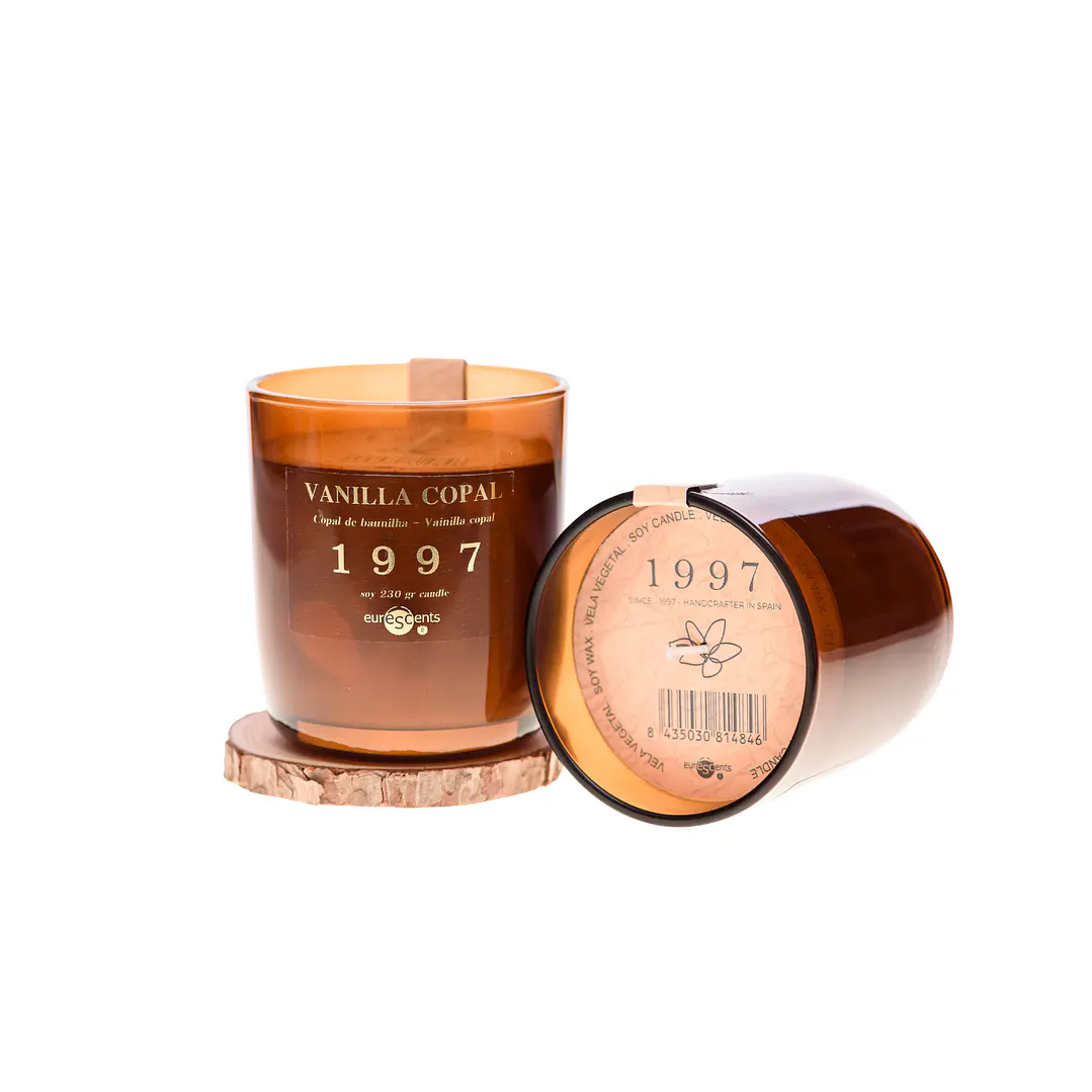 Vela Vegetal Vanilla Copal Euroscents Disponible en dos Formatos 100 / 280 g  1