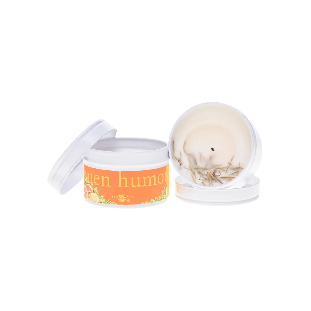 Vela Vegetal Aromaterapia Buen Humor Euroscents 100 g  1
