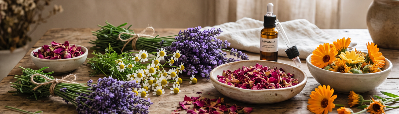 Flores Medicinales en Aromaterapia y su Papel en el Bienestar Natural