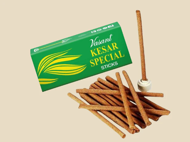 Incienso Dhoop Kesar Special Vasant El Ritual Aromático del Azafrán