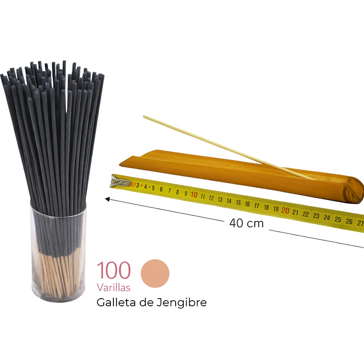 Incienso Euroscents 100 var + Tablita de Bambú 40 cm (Regalo) — Fragancias F – P 6