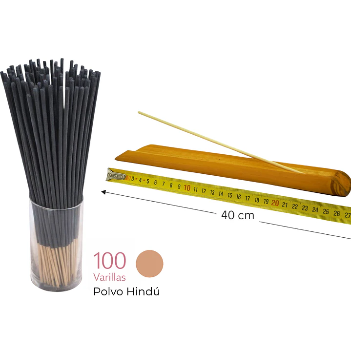 Incienso Euroscents 100 var + Tablita de Bambú 40 cm (Regalo) — Fragancias P – Z 9