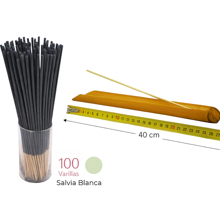 Incienso Euroscents 100 var + Tablita de Bambú 40 cm (Regalo) — Fragancias P – Z 18