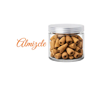 Incienso en Cono de Reflujo Almizcle Euroscents Tarro 100 uni