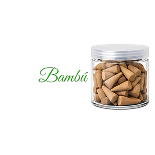 Incienso en Cono Bambú Euroscents Tarro 100 uni