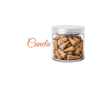 Incienso en Cono Canela Euroscents Tarro 100 uni
