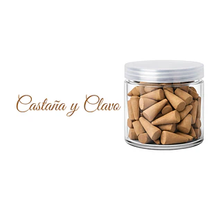 Incienso en Castaña y Clavo Euroscents Tarro 100 uni