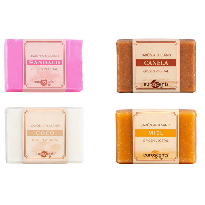 Jabón Vegetal Opaco Euroscents 100 g Pack 4 unidades 2+2 al 50% 1