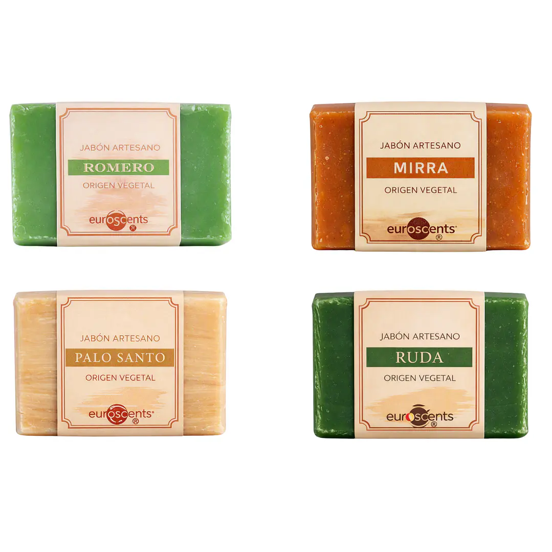 Jabón Vegetal Opaco Euroscents 100 g Pack 4 unidades 2+2 al 50% 6