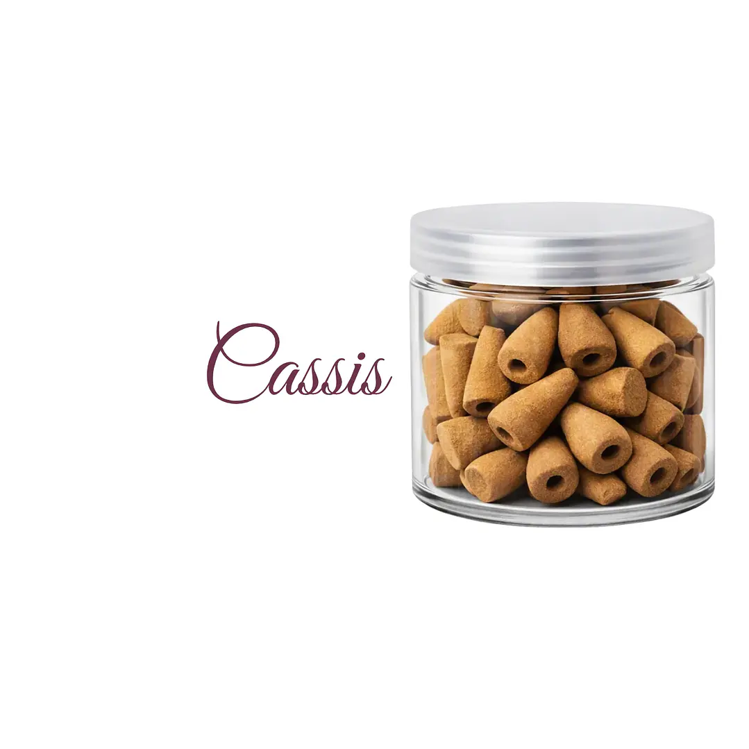 Incienso en Cono de Reflujo Cassis Euroscents Tarro 100 uni 1