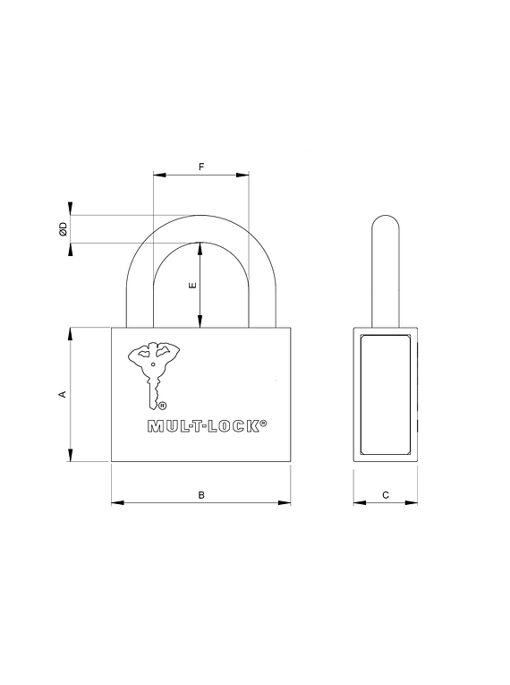 Candado Mul-T-Lock C-10 