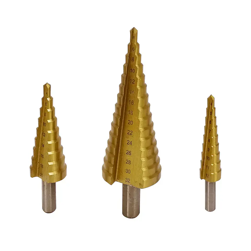 Kit 3 Brocas Escalonadas hss para Metal 4 a 32mm 1