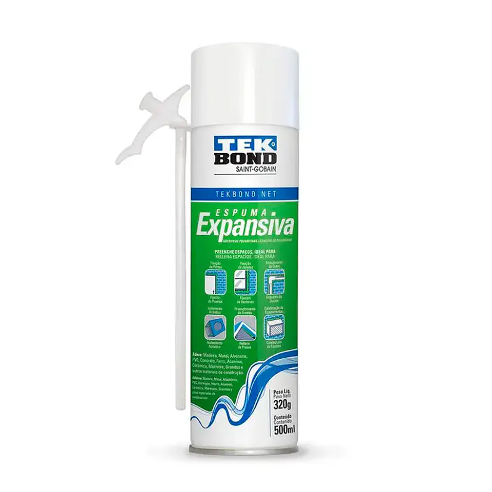 Espuma Expansiva Poliuretano 320g 500ml Uso General 1