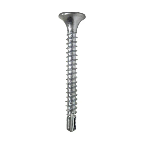 Tornillo Cabeza Plana Trompeta Punta Broca 6 x 2"