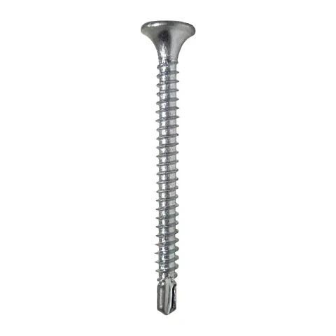 Tornillo Cabeza Plana Trompeta Punta Broca 8 x 3"