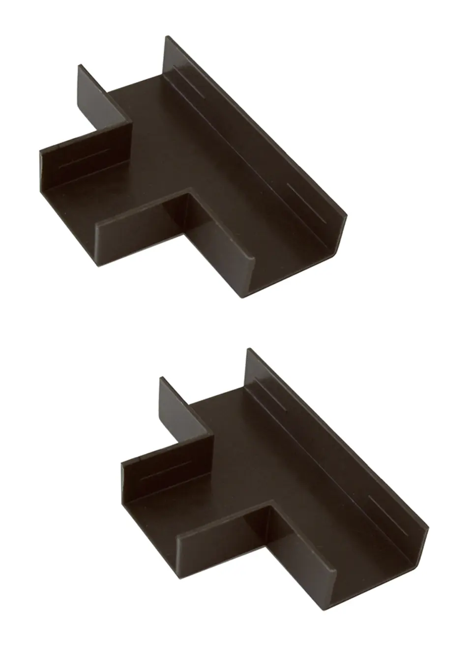 Pack 2 unidades curva T 20 x 10 color madera 1