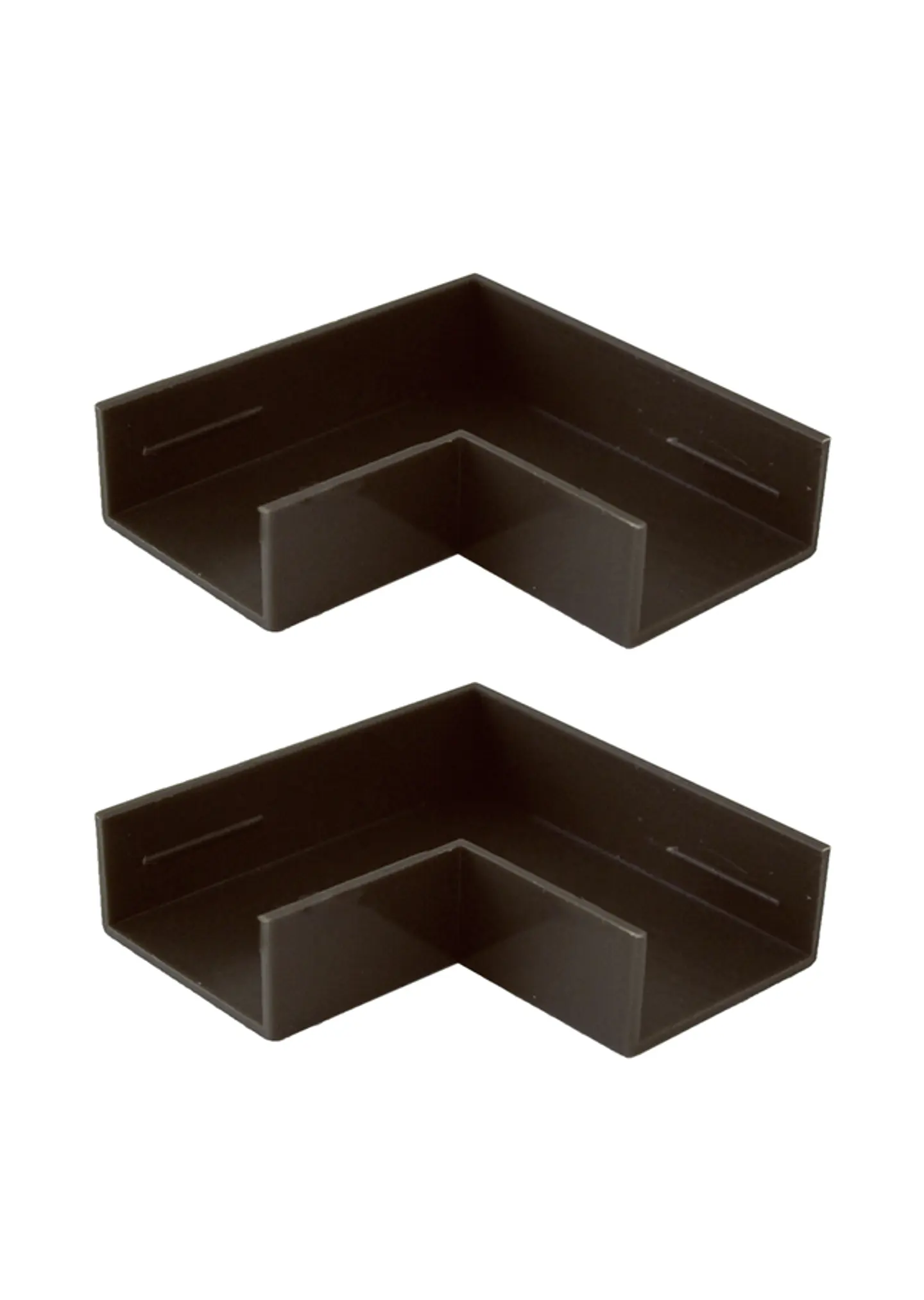 Pack 2 unidades Curva pla 90° 20 x 10 color madera 1
