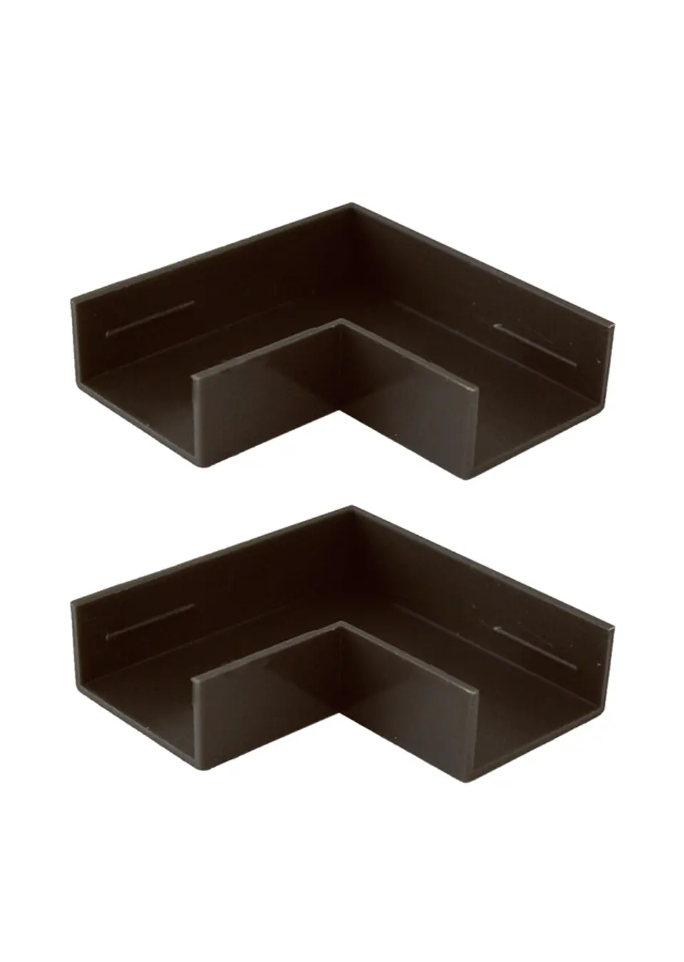 Pack 2 unidades Curva pla 90° 20 x 10 color madera 1