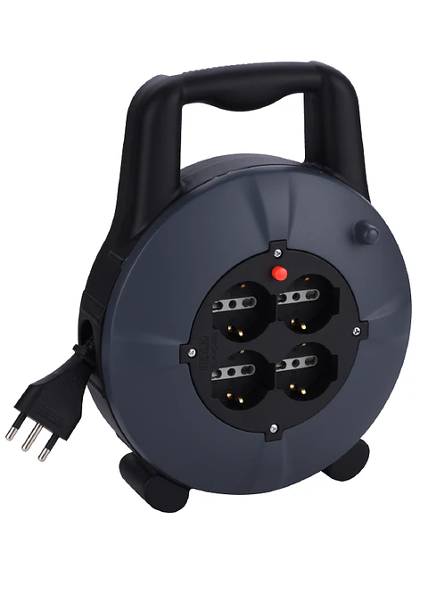 Electraline carrete alargador 4x10A 12 mts/cable 0,75mm