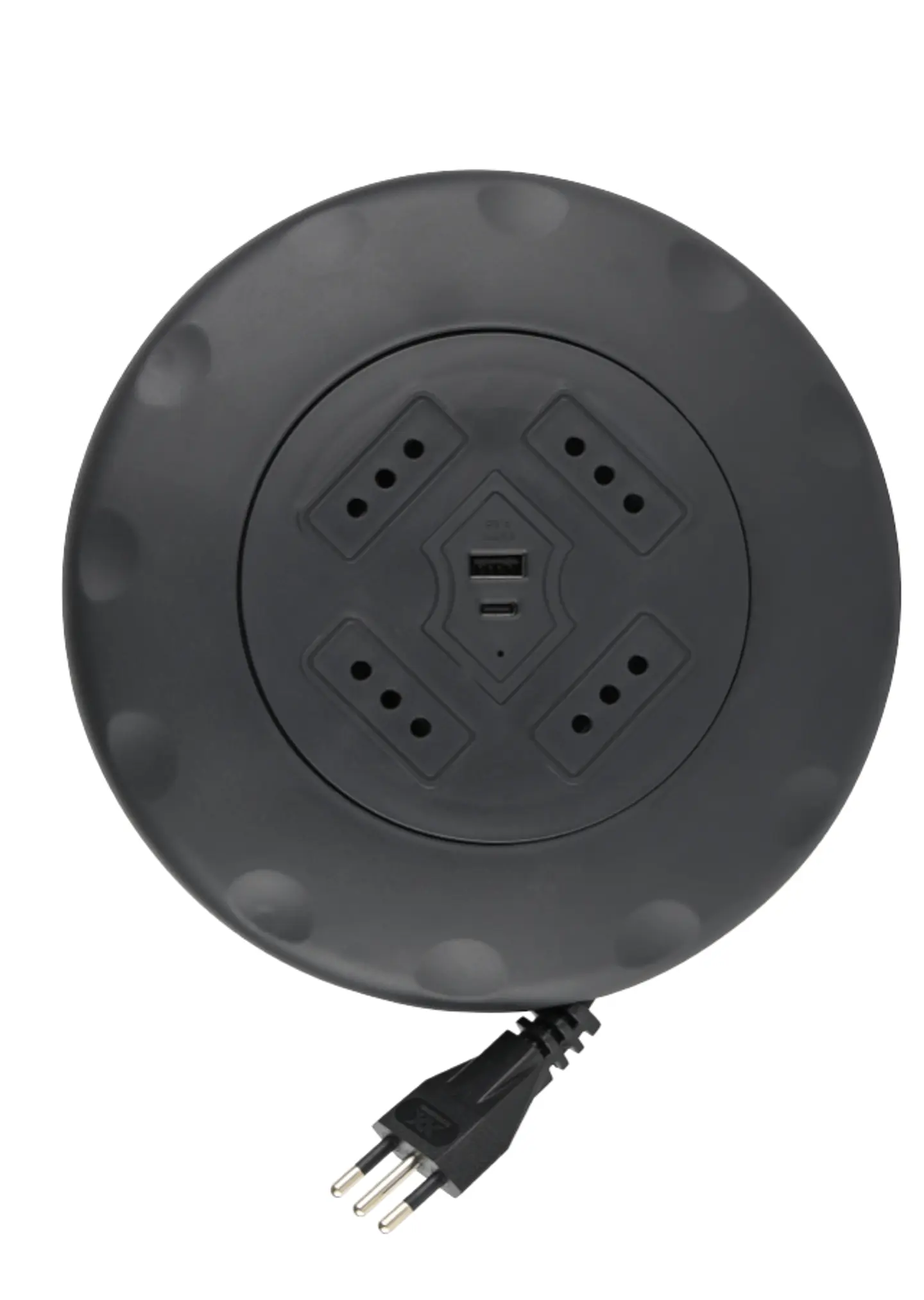 Electraline carrete ufo usb+C 5mts. 1