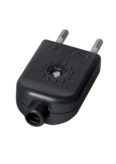 Enchufe Macho volante 2P gris
