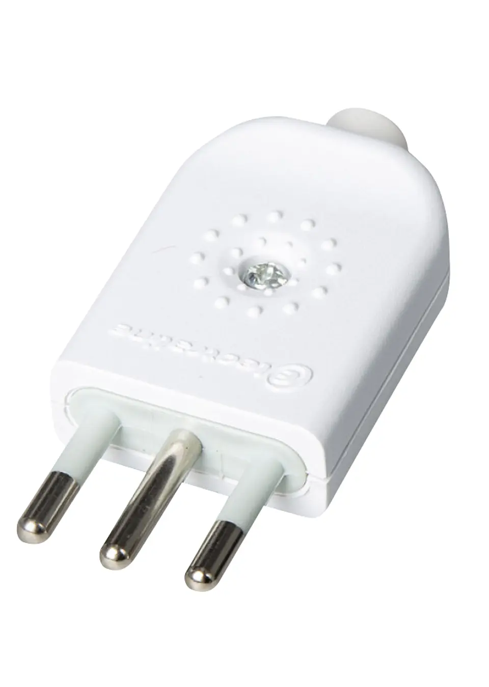 Enchufe Macho volante 2P+T blanco 1