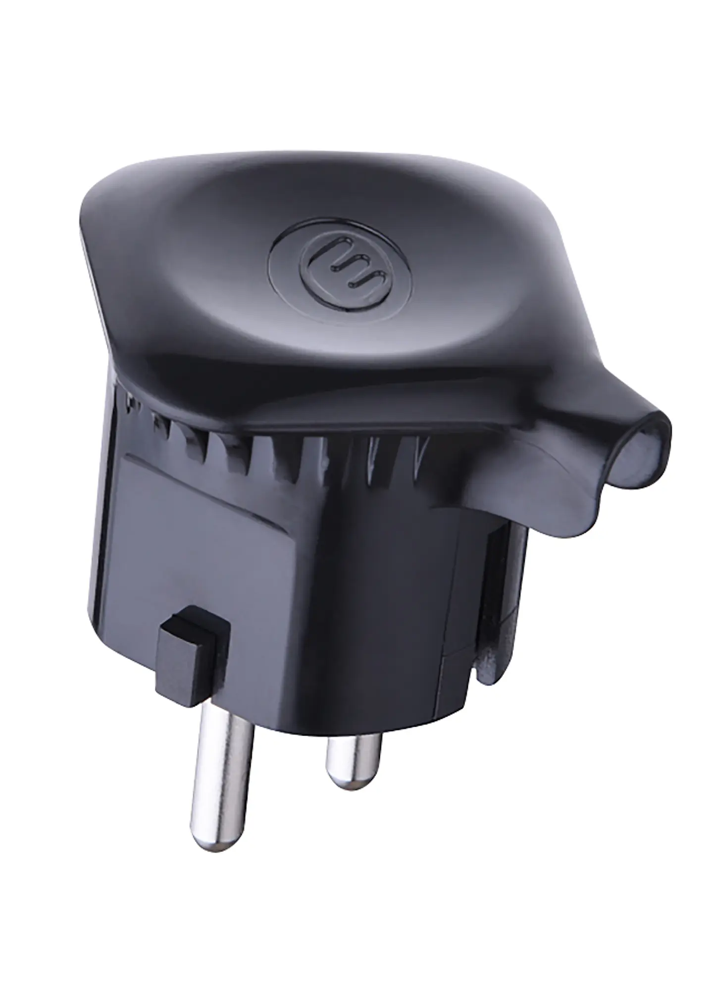 Macho Volante Schuko 90° 16A 2p+T negro 1