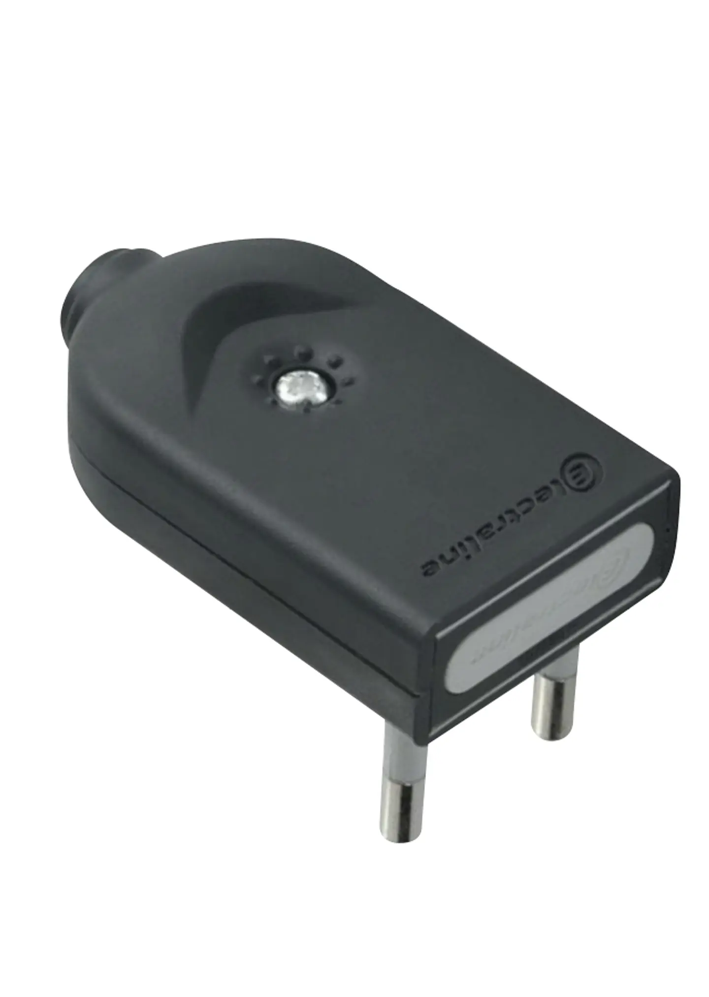 Enchufe Macho volante Convertible 2P negro 1