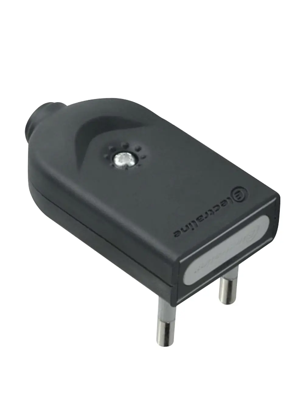 Enchufe Macho volante Convertible 2P negro 1
