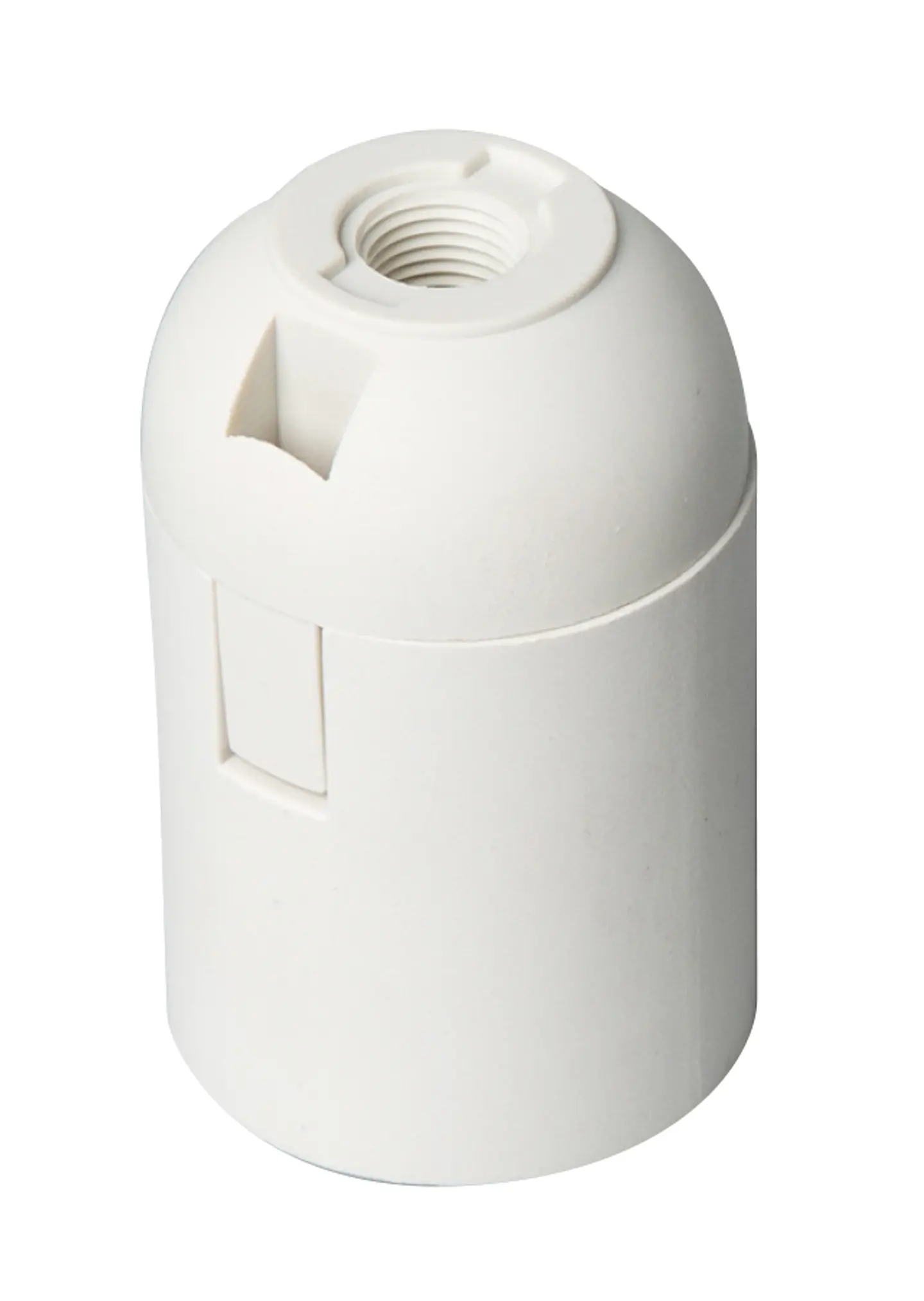 Portalampara plastico bornera blanco 1