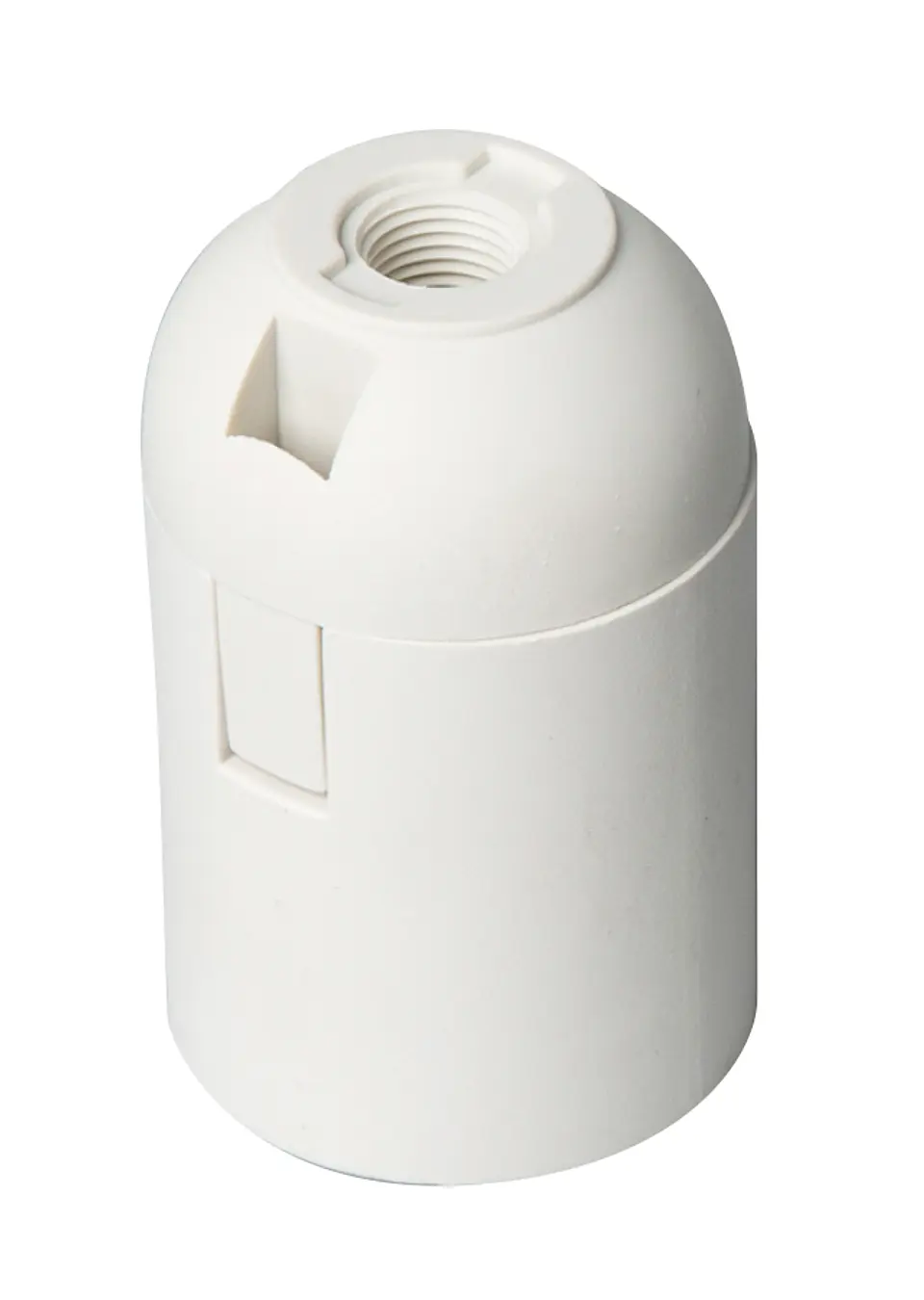 Portalampara plastico bornera blanco 1