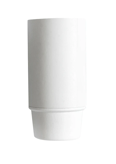 Portalampara E14 plastico bornera blanco