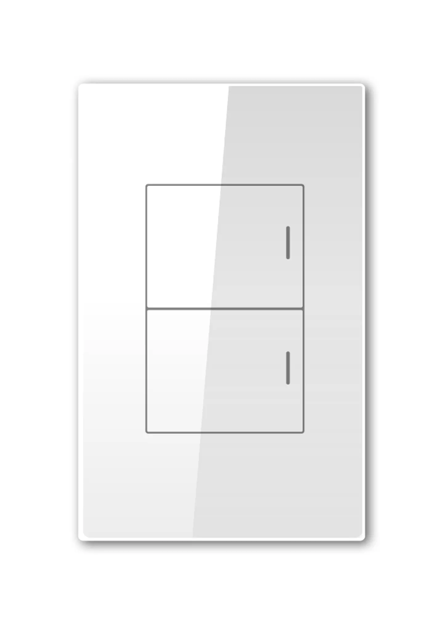Interruptor doble smart blanco 1