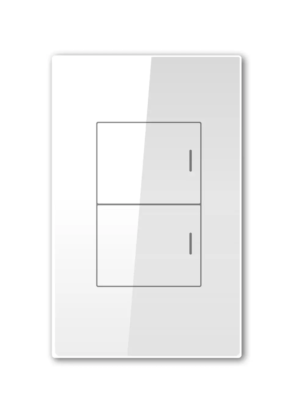 Interruptor doble smart blanco 1