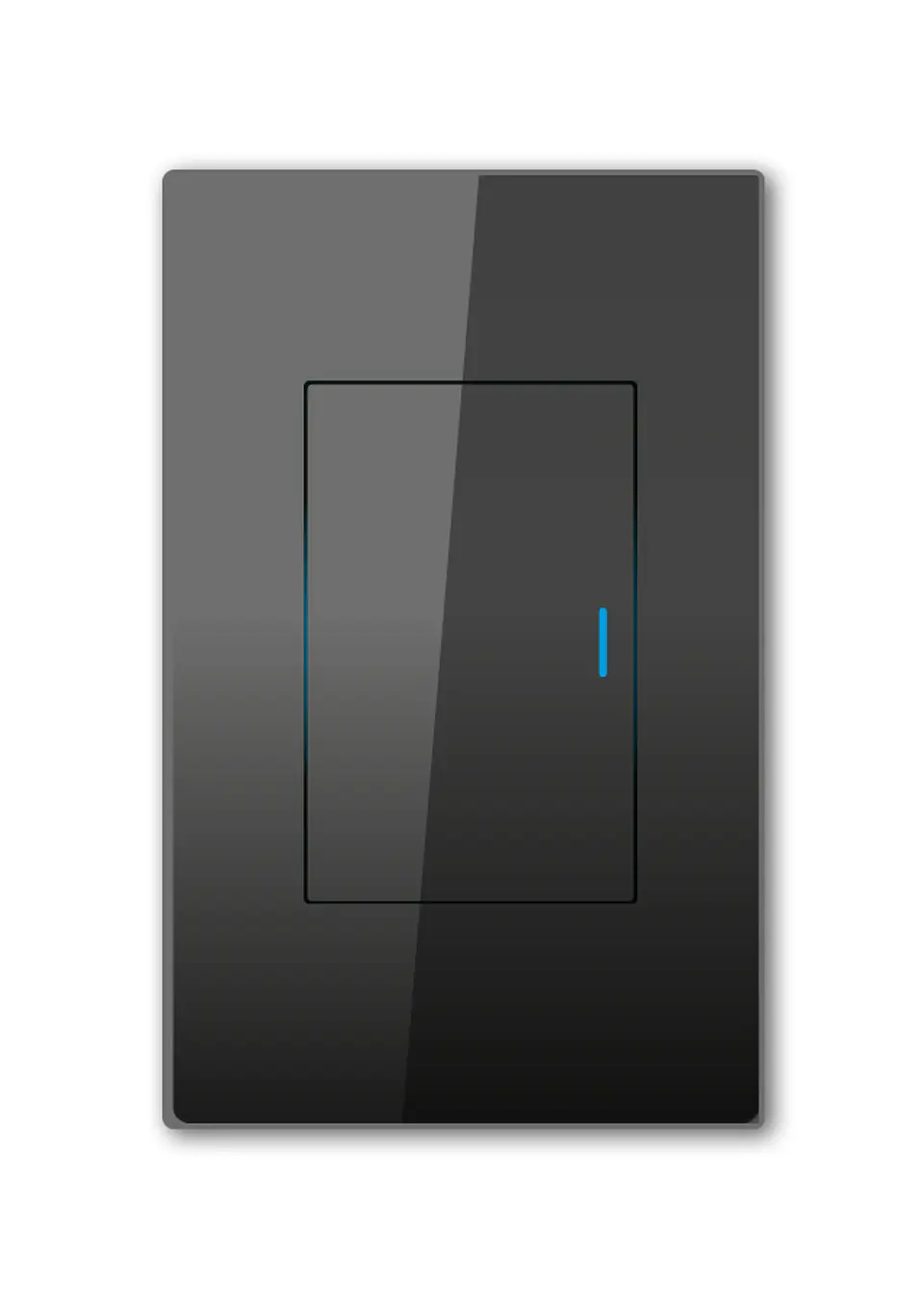 Interruptor sencillo smart negro 1