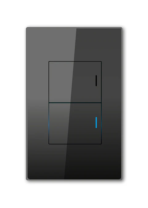 Interruptor doble smart negro