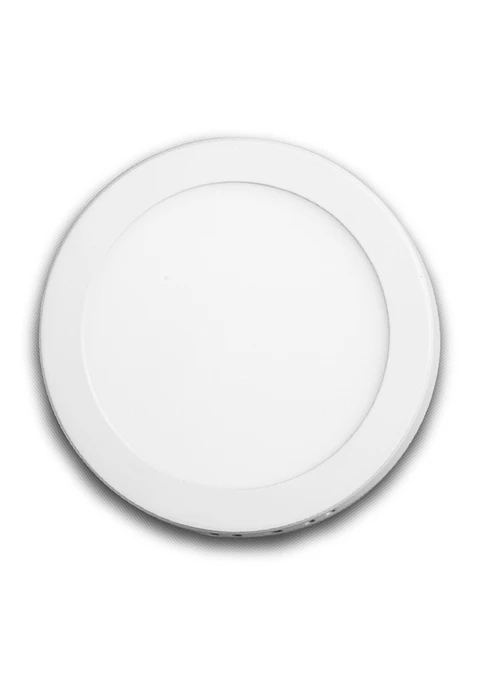 Plafón led redondo sobrepuesto, c/driver, luz calida, 18W
