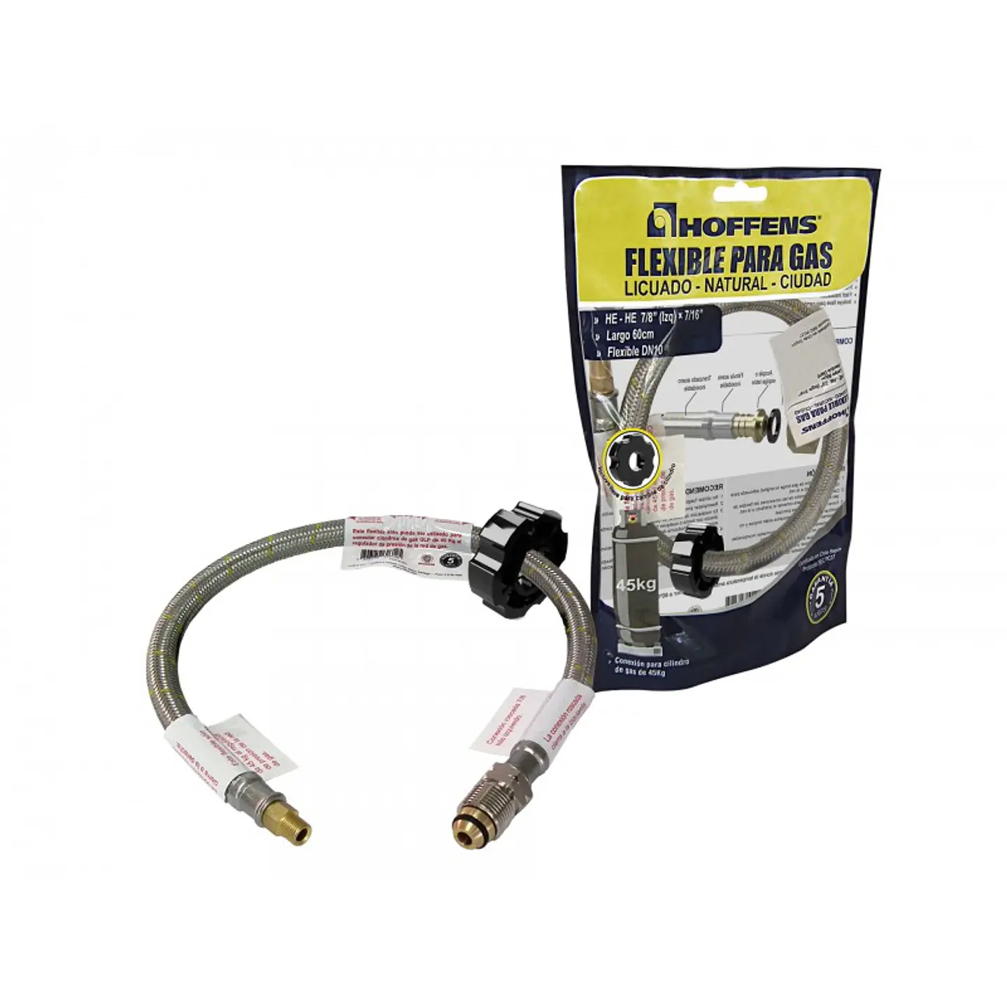 Flexible para gas HE-HE 7/8