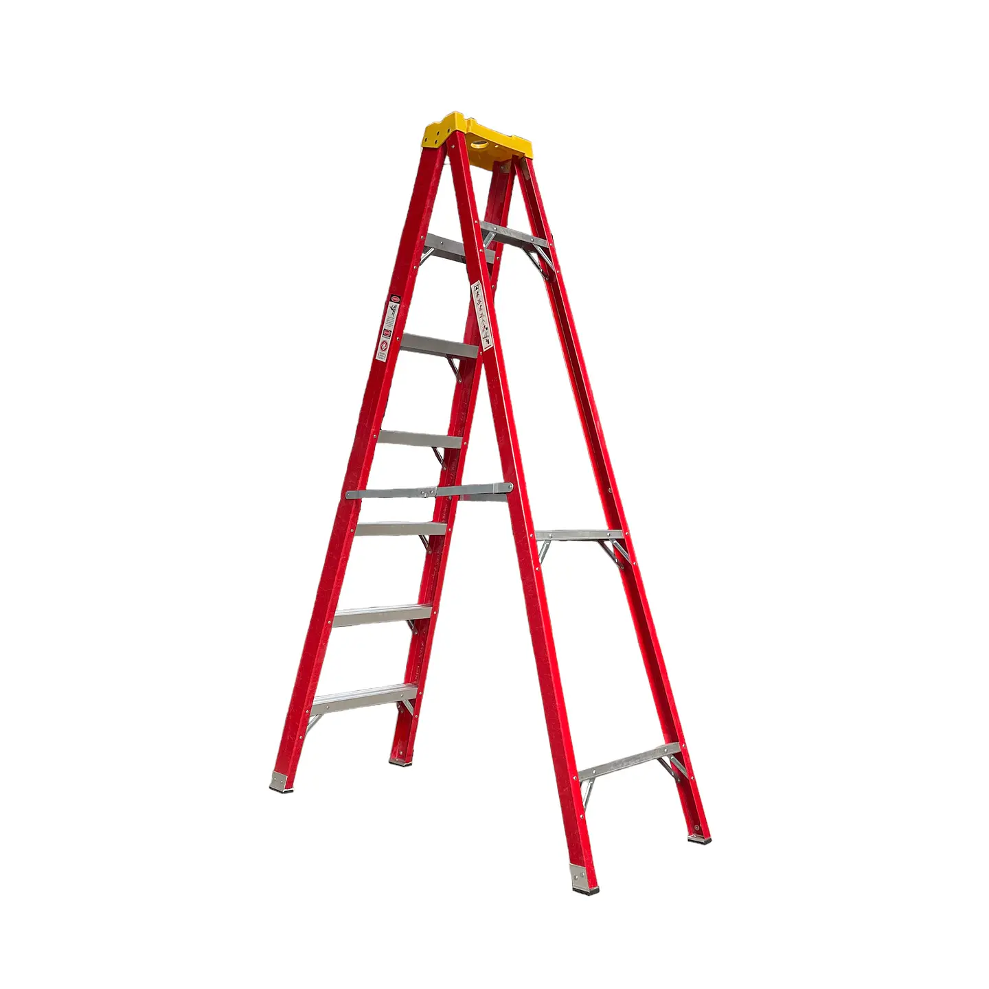 Escalera Tijera Fibra de Vidrio 7 Peldaños - Alto 2.1 m 2