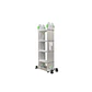 Escalera Articulada 16 Peldaños Multiuso Aluminio 4x4 - 4.56 m - Miniatura 2