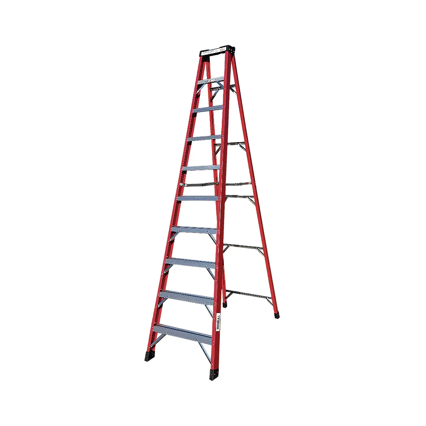 Escalera Tijera Fibra de Vidrio 10 Peldaños - Alto 3.0 m 1