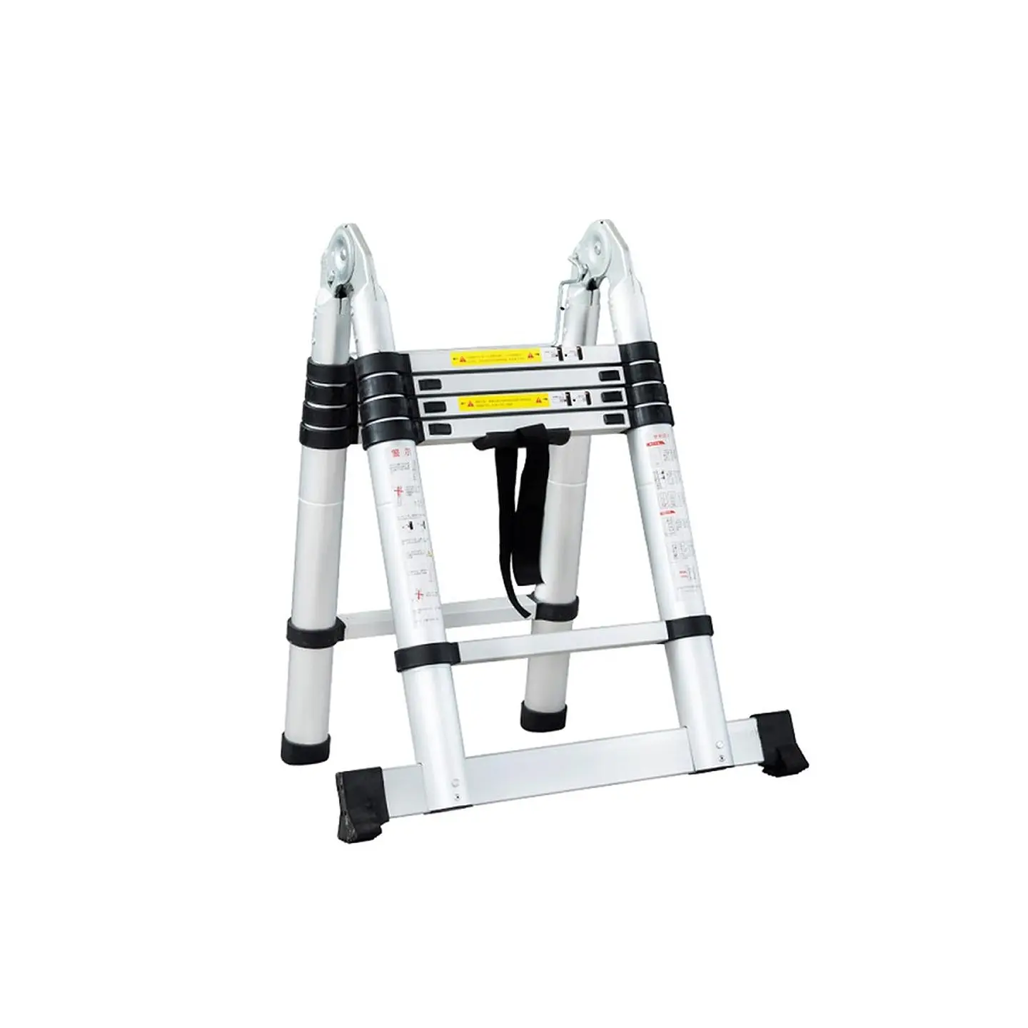 Escalera Telescópica Aluminio Plegable Multiuso 10 peldaños - 3.2m (1.6 + 1.6) 1