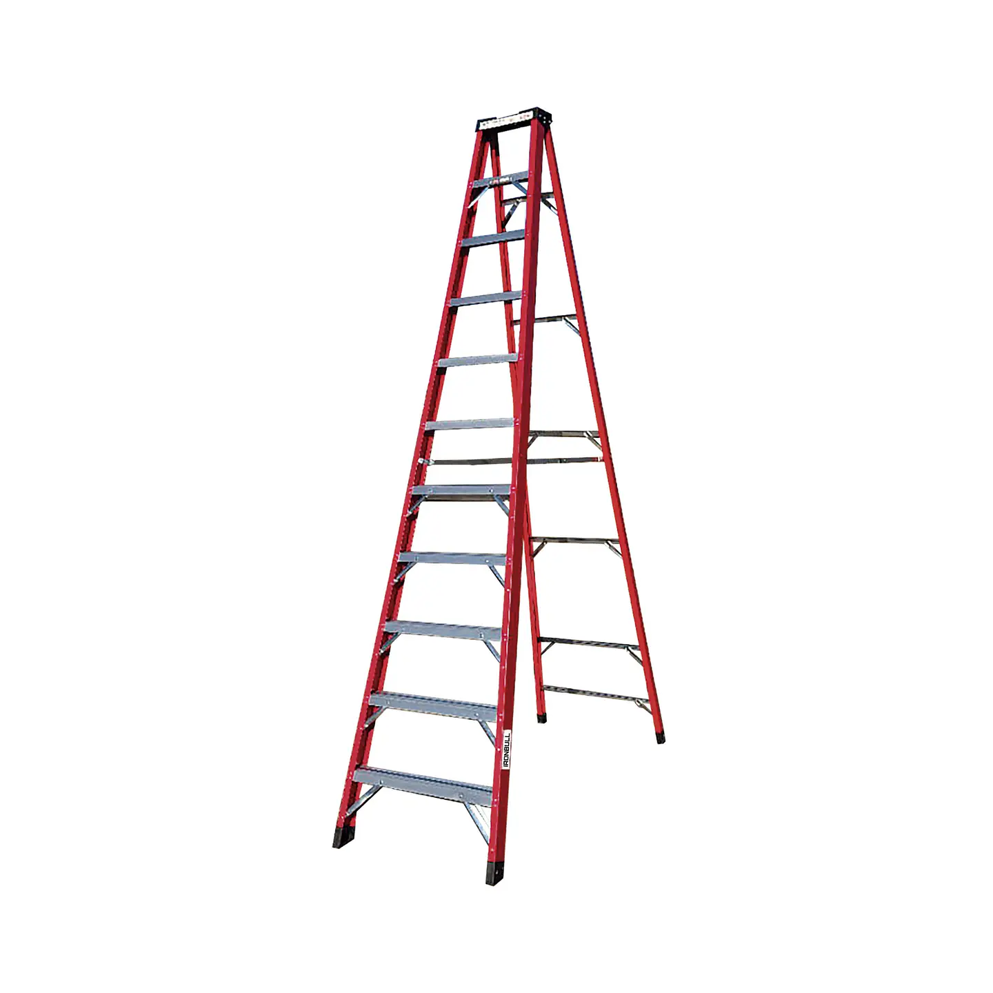 Escalera Tijera Fibra de Vidrio 11 Peldaños - Alto 3.3 m 1