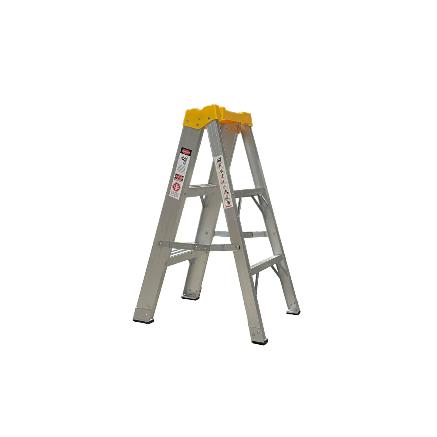 Escalera Tijera Aluminio 3 Peldaños - Alto 0.9 m 2