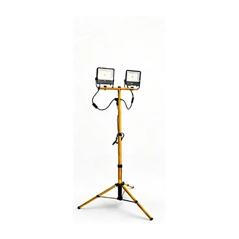 Torre de iluminación LED portátil 2x50W con trípode 1