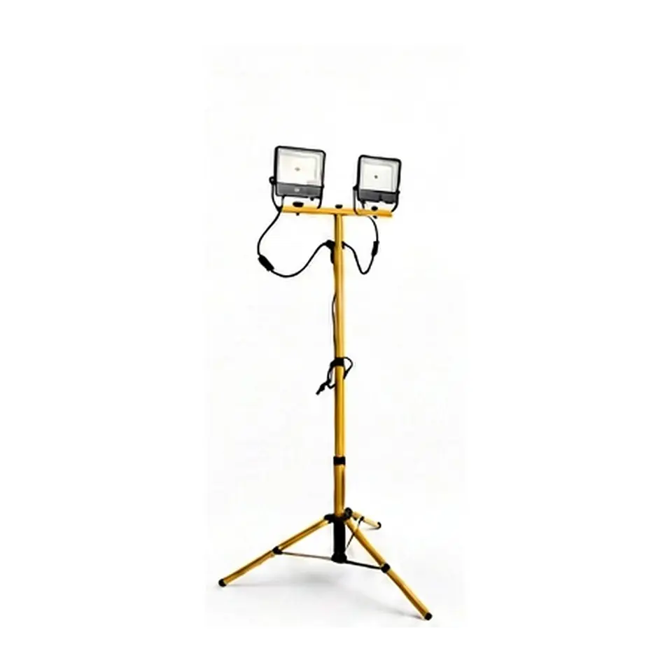 Torre de iluminación LED portátil 2x100W con trípode 1