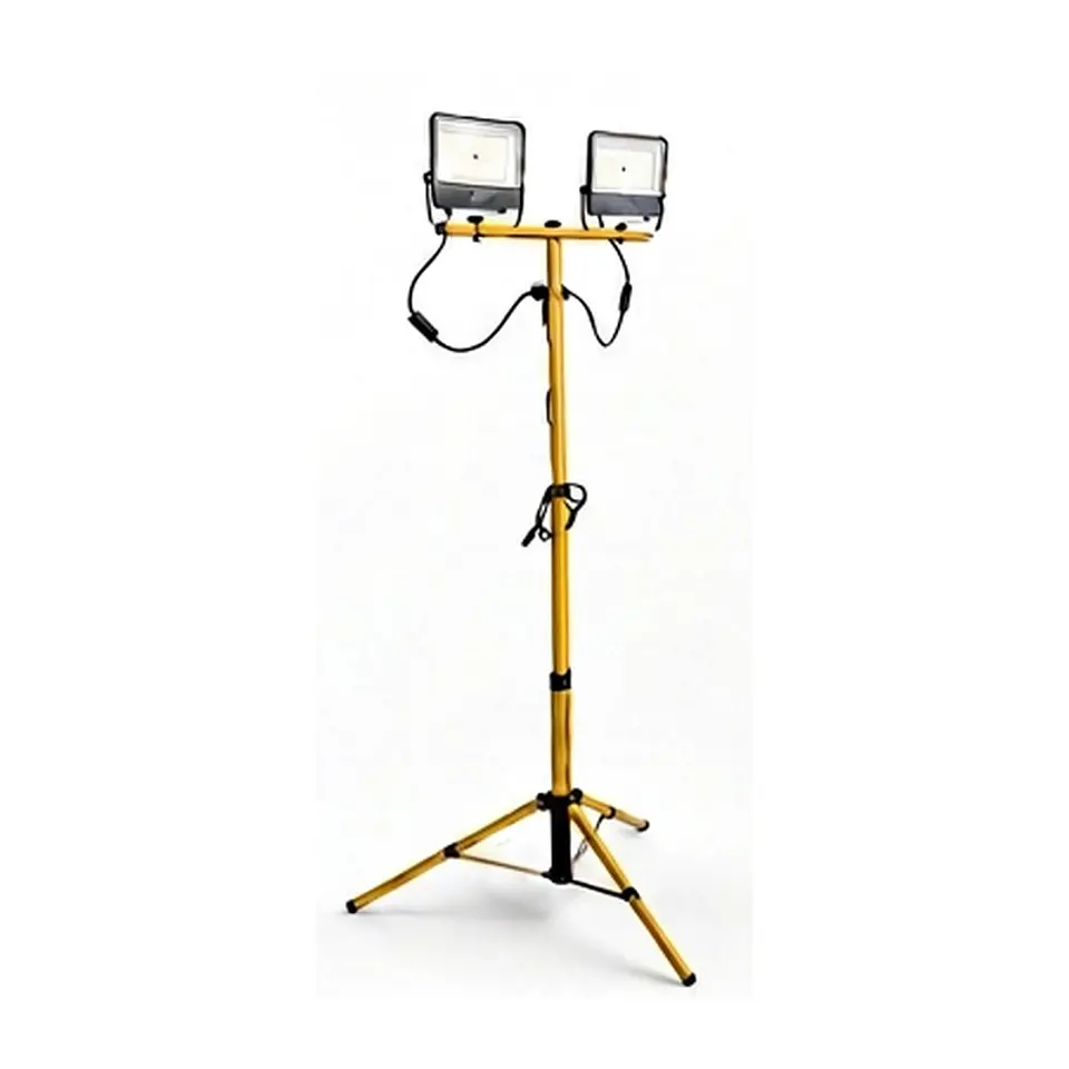 Torre de iluminación LED portátil 2x200W con trípode 1